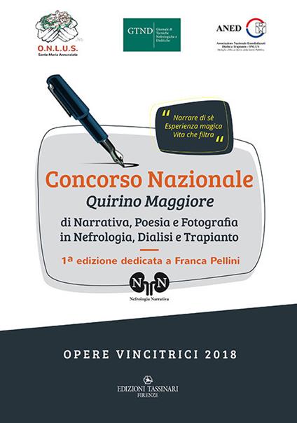 Concorso Nazionale Quirino Maggiore di narrativa, poesia e fotografia in nefrologia, dialisi e trapianto - copertina