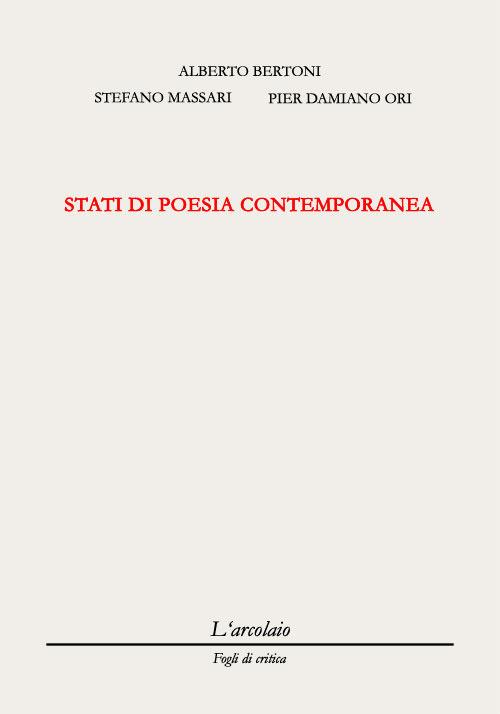 Stati di poesia contemporanea - copertina