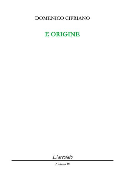 L'origine - Domenico Cipriano - copertina