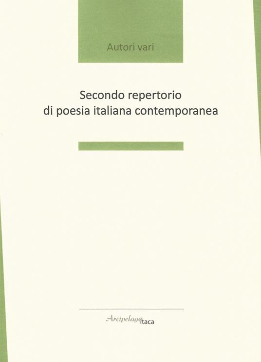 Secondo repertorio di poesia italiana contemporanea - copertina