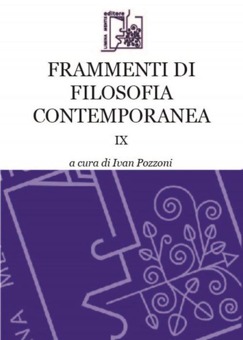 Frammenti di filosofia contemporanea. Vol. 9 - copertina