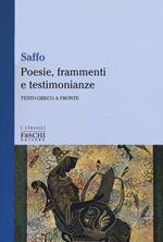 Poesie, frammenti e testimonianze. Testo greco a fronte