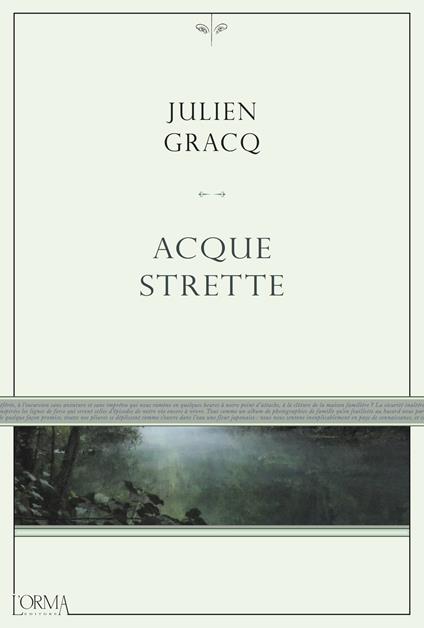 Acque strette - Julien Gracq - copertina