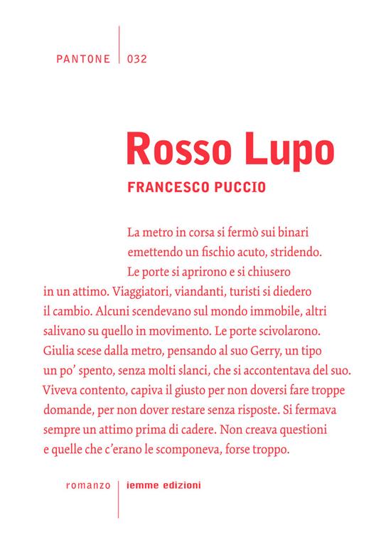 Rosso lupo - Francesco Puccio - copertina