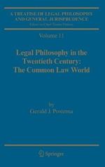 A Treatise of Legal Philosophy and General Jurisprudence: Volume 11: Legal Philosophy in the Twentieth Century: The Common Law World