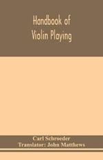 Handbook of violin playing