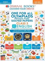 Oswaal One for All Olympiad Previous Years' Solved Papers, Class-3 English Book (For 2021-22 Exam)