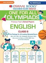 Oswaal One For All Olympiad Previous Years' Solved Papers, Class-6 English Book (For 2023 Exam)