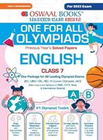 Oswaal One For All Olympiad Previous Years' Solved Papers, Class-7 English Book (For 2023 Exam)