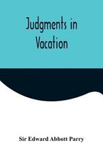 Judgments in Vacation