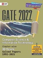 Gate 2022 Computer Science and Information Technology - 30 Years Chapter Wise Solved Papers (1992-2021).