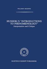 Husserl’s “Introductions to Phenomenology”