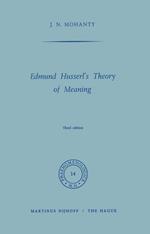 Edmund Husserl’s Theory of Meaning