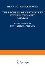 The Problem of Certainty in English Thought 1630–1690