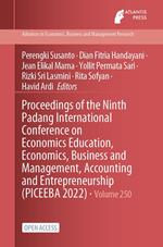 Proceedings of the Ninth Padang International Conference on Economics Education, Economics, Business and Management, Accounting and Entrepreneurship (PICEEBA 2022)