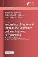 Proceedings of the Second International Conference on Emerging Trends in Engineering (ICETE 2023)