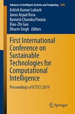 First International Conference on Sustainable Technologies for Computational Intelligence