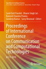 Proceedings of International Conference on Communication and Computational Technologies