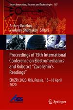 Proceedings of 15th International Conference on Electromechanics and Robotics 