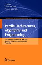 Parallel Architectures, Algorithms and Programming