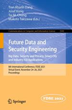 Future Data and Security Engineering. Big Data, Security and Privacy, Smart City and Industry 4.0 Applications