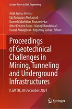 Proceedings of Geotechnical Challenges in Mining, Tunneling and Underground Infrastructures