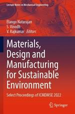 Materials, Design and Manufacturing for Sustainable Environment: Select Proceedings of ICMDMSE 2022