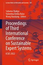 Proceedings of Third International Conference on Sustainable Expert Systems