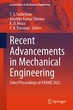 Recent Advancements in Mechanical Engineering