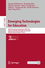 Emerging Technologies for Education