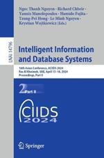 Intelligent Information and Database Systems: 16th Asian Conference, ACIIDS 2024, Ras Al Khaimah, UAE, April 15–18, 2024, Proceedings, Part II