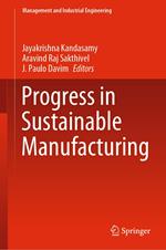 Progress in Sustainable Manufacturing