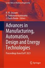 Advances in Manufacturing, Automation, Design and Energy Technologies