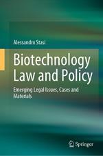 Biotechnology Law and Policy