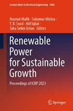 Renewable Power for Sustainable Growth