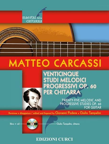  Venticinque studi melodici progressivi op. 60 per chitarra -  Matteo Carcassi - copertina