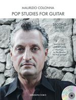  Pop studies for guitar. Second serie (26-50). Special track Liverpool, Homage to the Beatles for two guitars. Spartito