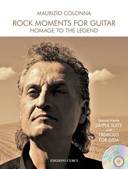  Rock moments for guitar. Homage to the legend. Per chitarra. Partitura -  Maurizio Colonna - copertina