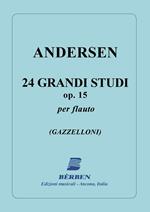  24 Grandi Studi Op 15. Joachim Andersen. Flauto