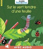 Sur le vert tendre d'une feuille