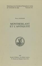 Montherlant et l'Antiquité