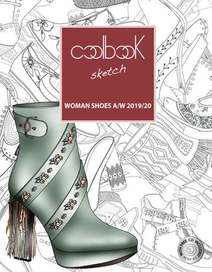 Woman shoes A/W 2019/20. Coolbook sketch. Ediz. italiana e inglese. Con CD-ROM - copertina