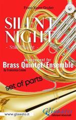 Silent Night. Brass Quintet/Ensemble (11 parts). Stille Nacht. Parti