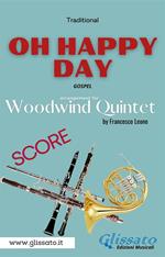 Oh Happy Day. Woodwind quintet (score). Gospel. Partitura