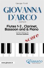 Giovanna D'Arco. Overture. Woodwinds & Piano (score). Partitura