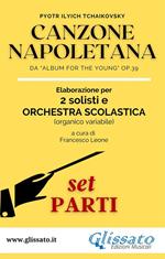 Canzone napoletana da «Album for the Young» Op.39. 2 solisti e orchestra scolastica. Set parti