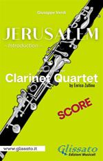 Jerusalem. Introduction. Clarinet Quartet (score). Partitura