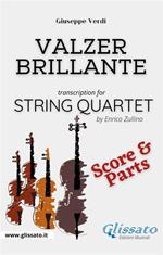 Valzer brillante. String quartet (parts & score). Parti e partitura