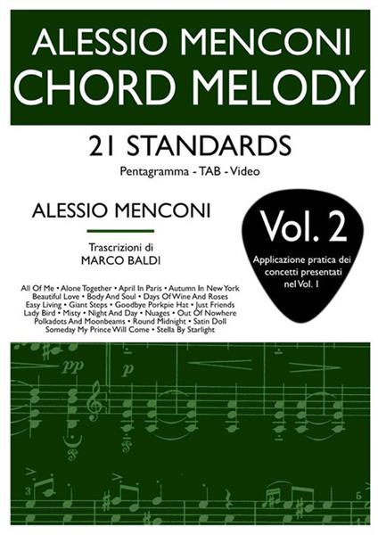 Chord melody, 21 standard. Vol. 2 - Alessio Menconi - copertina