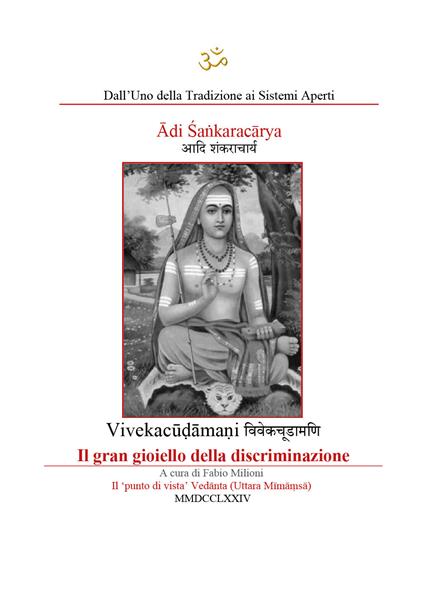 Adi Sankaracarya. Vivekacudamani. Il gran gioiello della discriminazione. Ediz. italiana e sanscrita - copertina